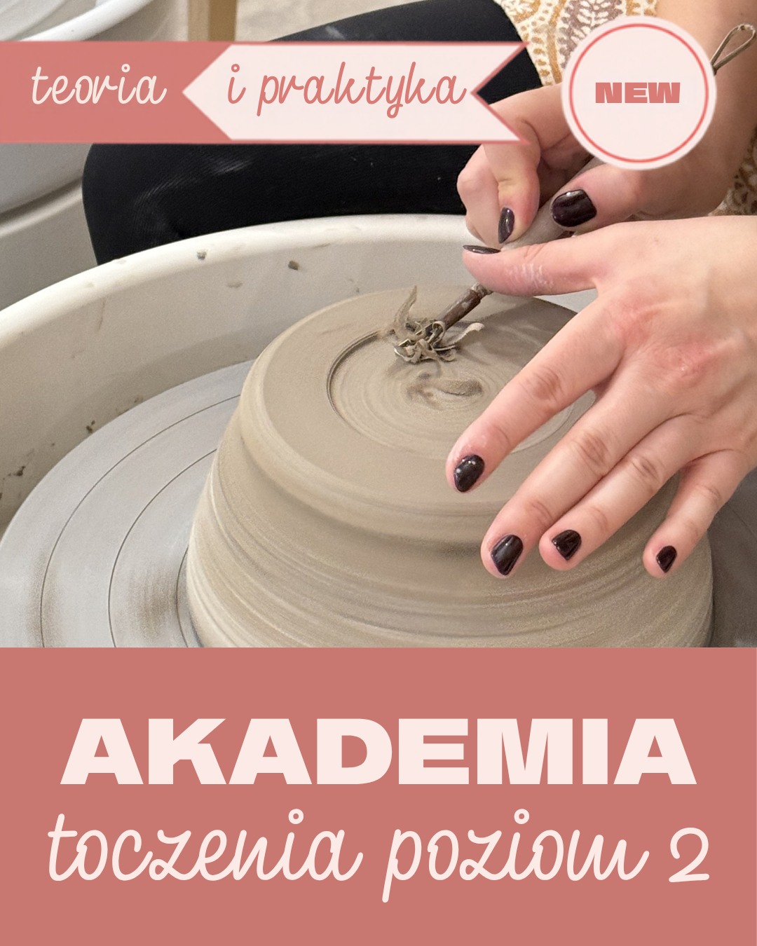 Akademia toczenia poziom 2 - teoria i praktyka, koralowa miniaturka