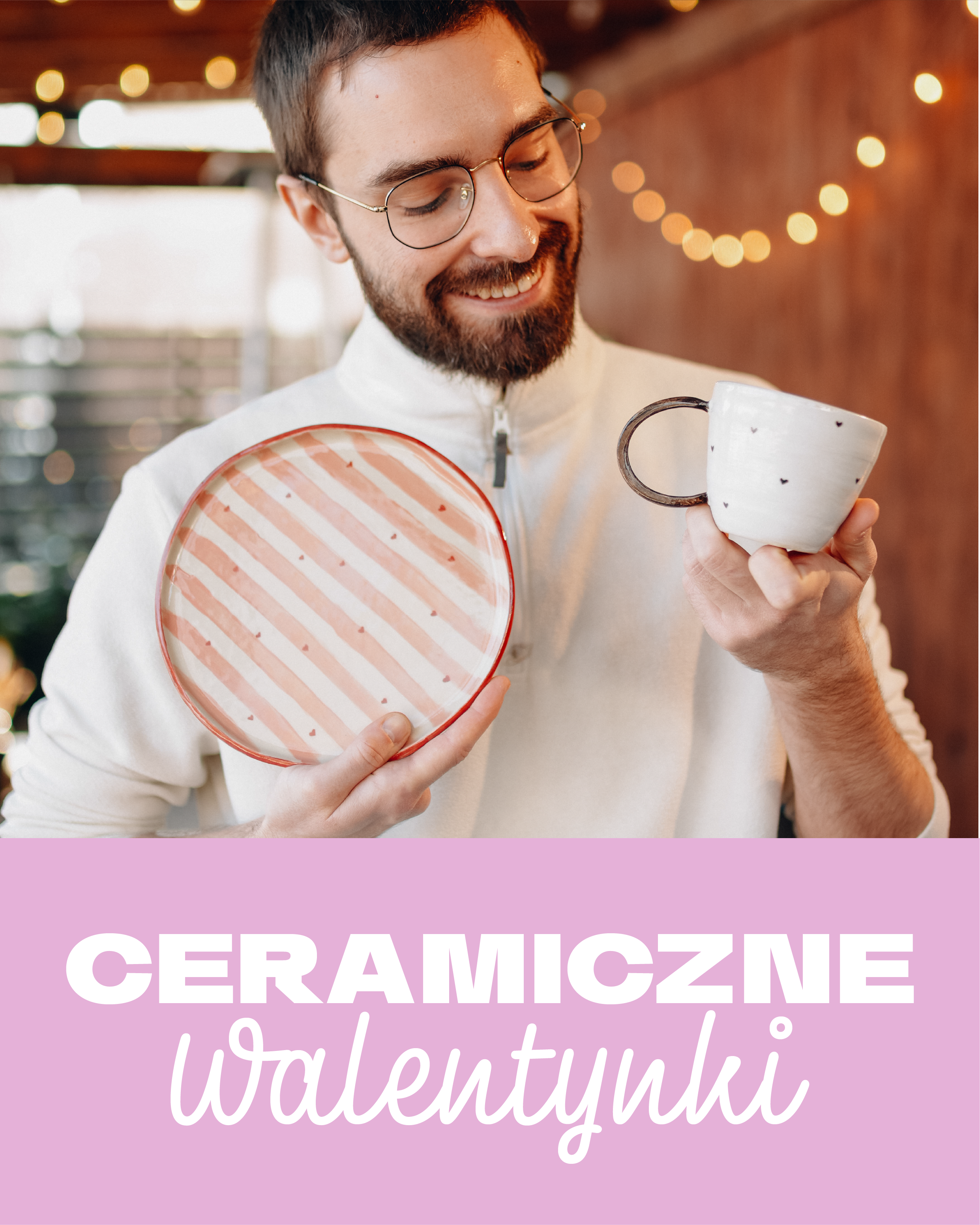 Walentynkowe MALOWANIE CERAMIKI